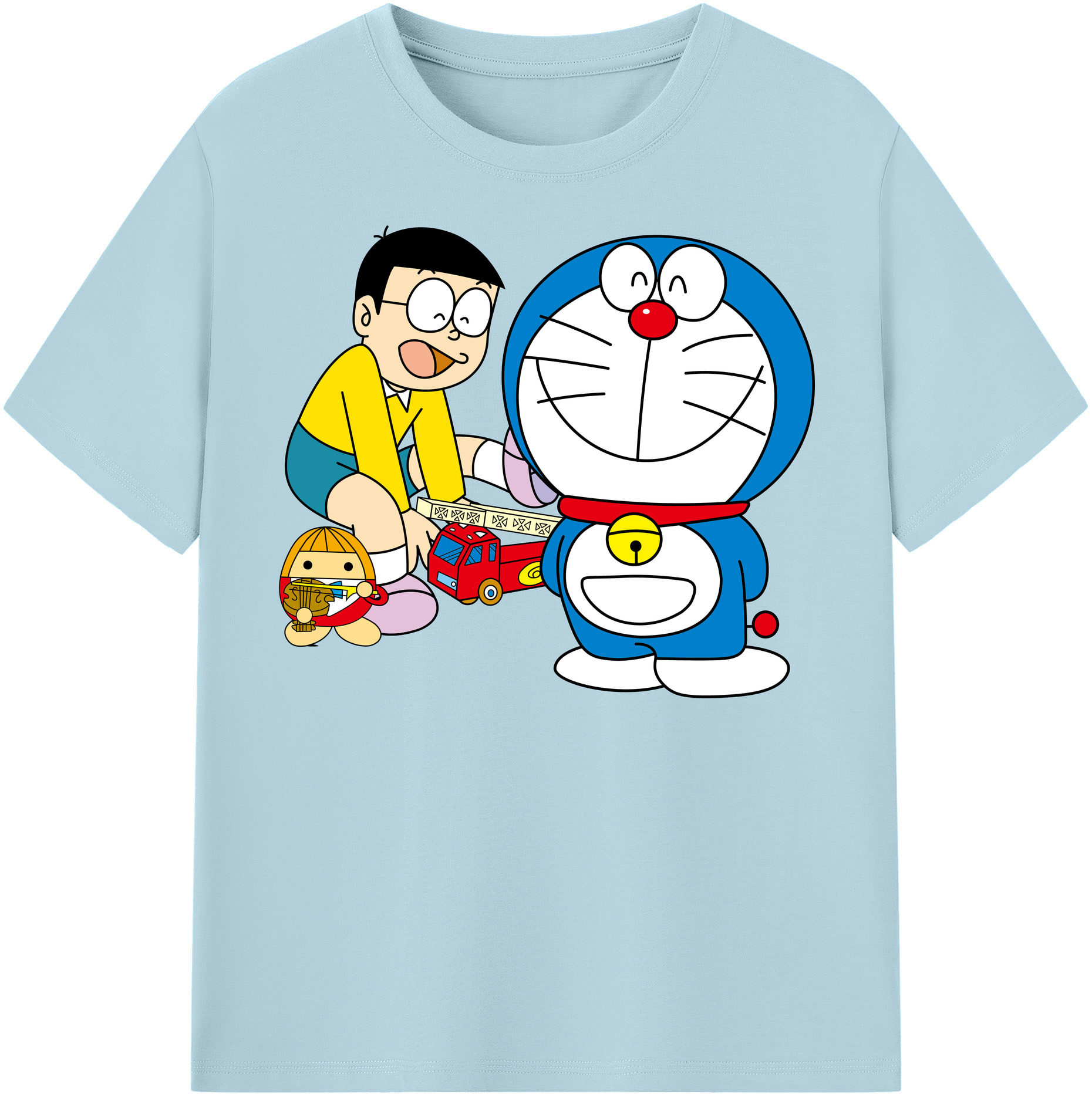 （画像用） ドラえもん Doraemon 綿100％半袖Tシャツ（フロントプリント）